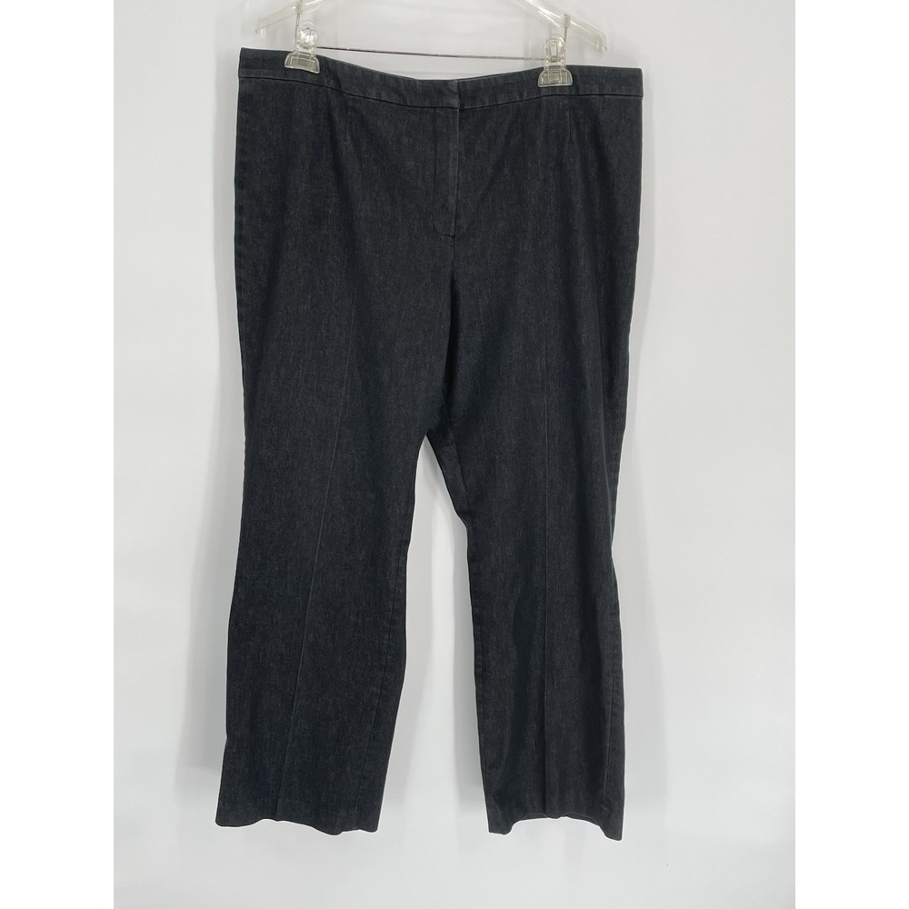 KASPER Women's Size 16 Pants Kate Classic Fit Straight Cotton Stretch/Jean Style